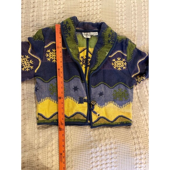 Vintage ‘90 Flashback Jacket Sz Large Boho Women’s Cropped Tapestry Southwest - Picture 10 of 10